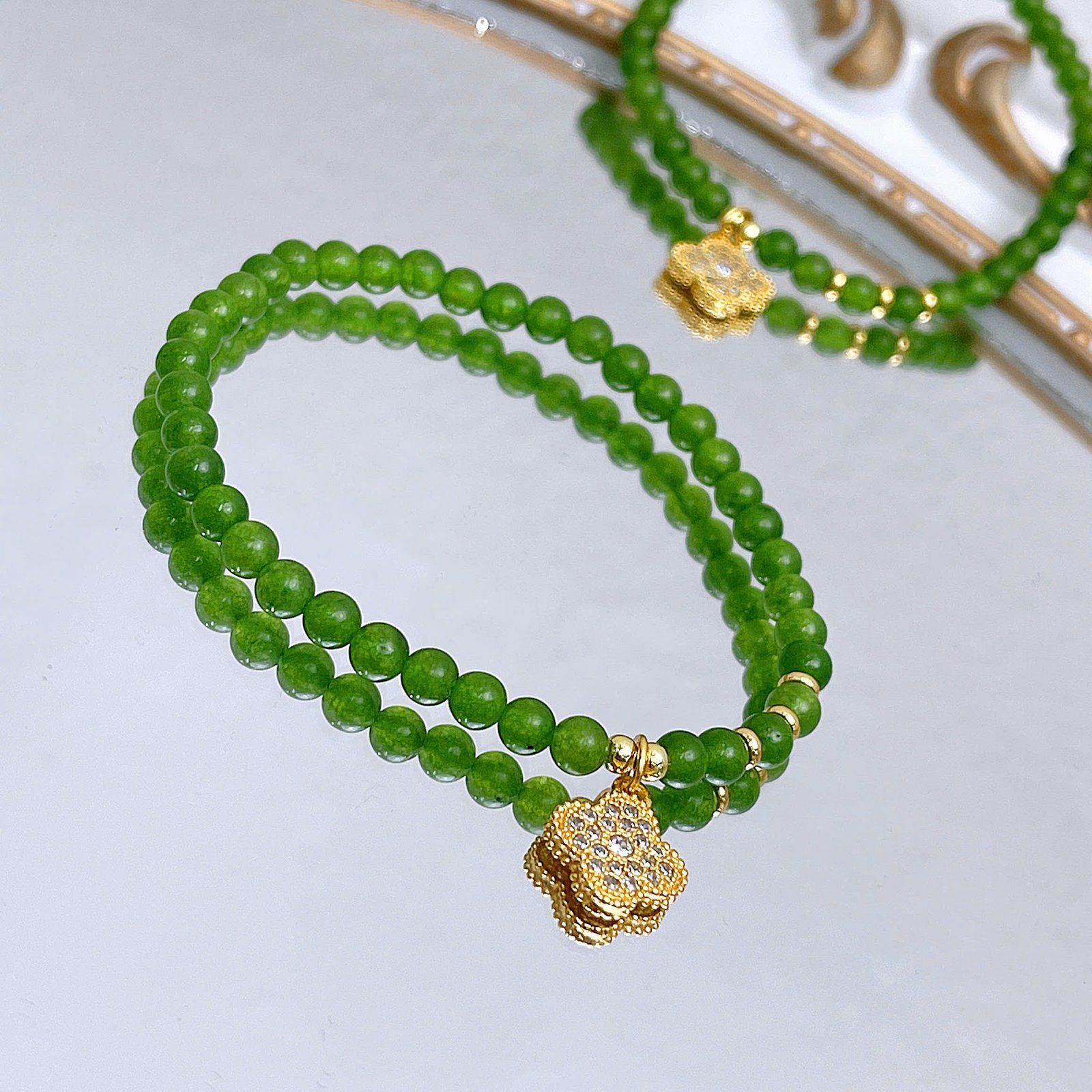 💚 VÒNG TAY NGỌC MALAY MÀU LỤC BẢO, NHỎ XINH & THU HÚT MAY MẮN